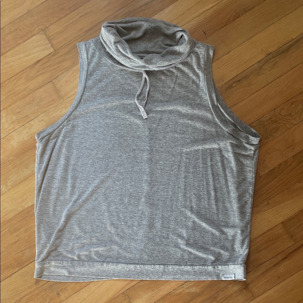 Prana Heather Gray Cowl Neck Top